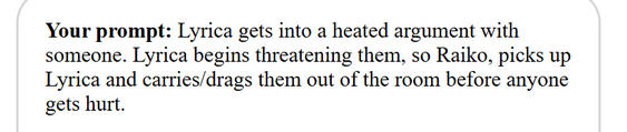 Lyrica isn't at much risk to get into direct fights (I'd say that's more of Yatsuhashi's angle), but I can absolutely envision this solution to any loud argument regardless.