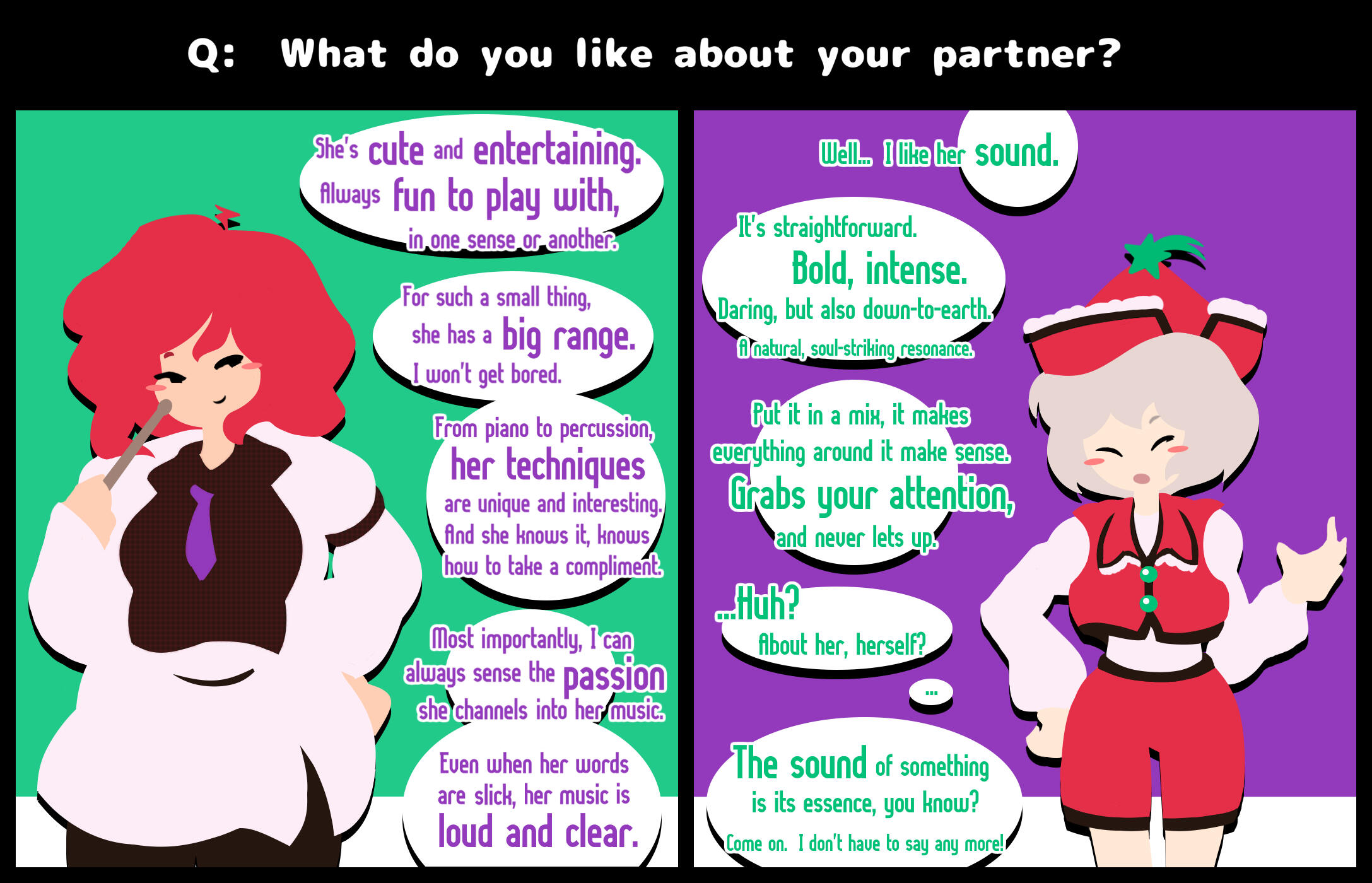 Q: What do you like?