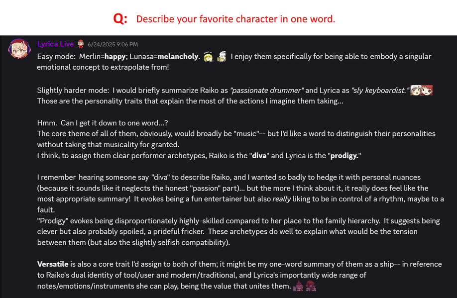 Describe your favorite character in one word.