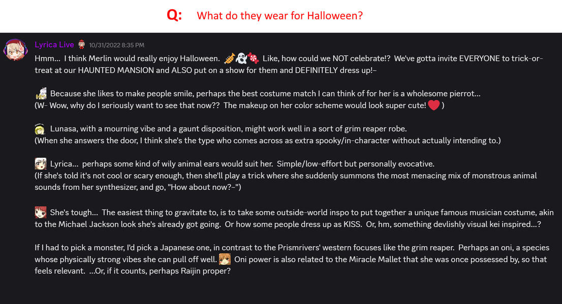 Halloween costumes?