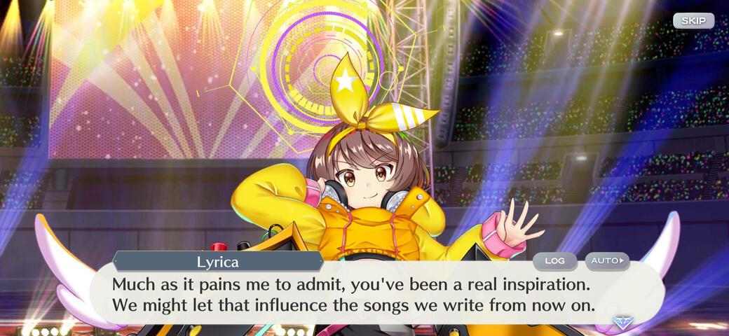 I love this slightly tsun tone from Lyrica about her inspirations...