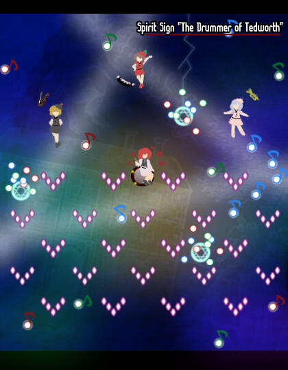 spell card: "the drummer of tedworth"