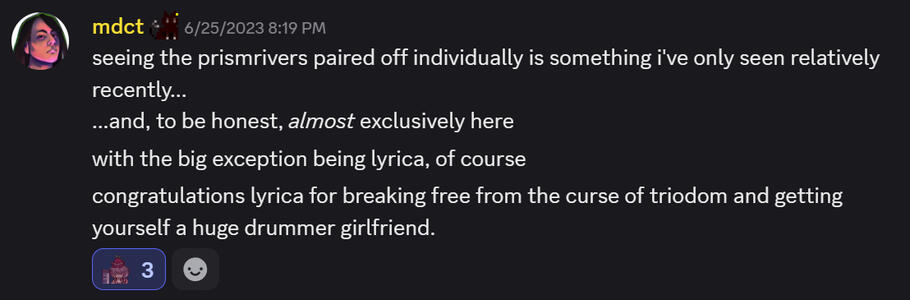 I love tricking my server community into thinking a ship is more popular than it is (until it actually becomes true!!)